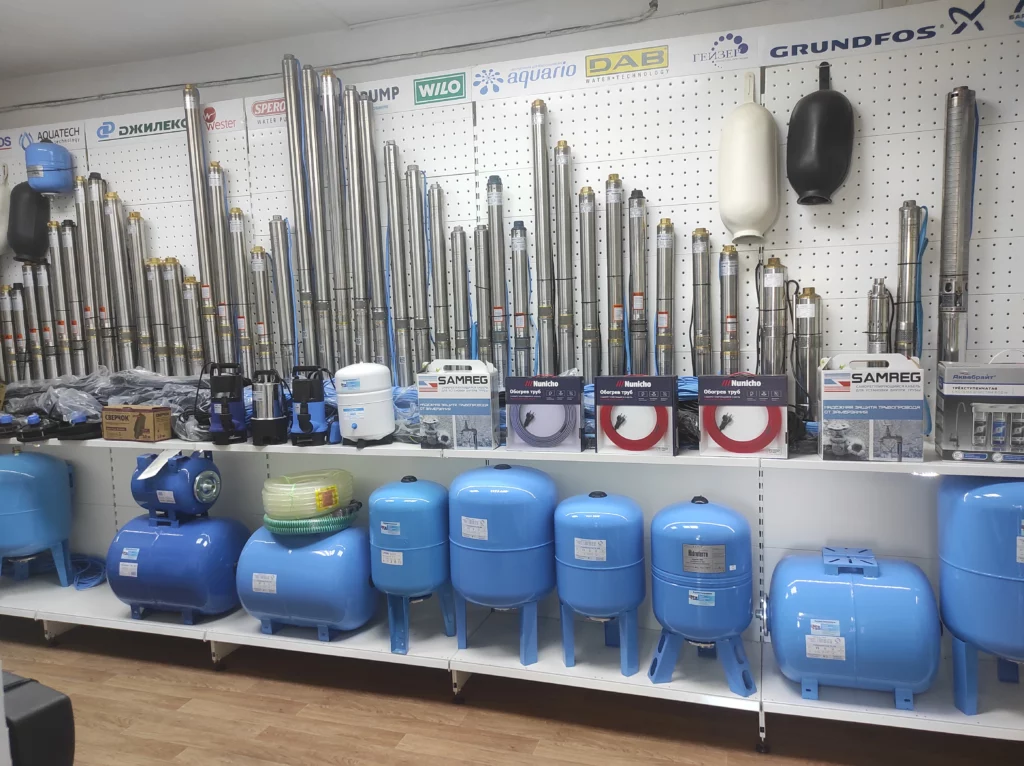 Насосы и гидроаккумуляторы в магазине Акватехника